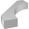 Ekena Millwork 3-in. W x 16-in. D x 22-in. H Westlake Architectural Grade PVC Knee Brace BRCP03X16X22WTL - alternate 4